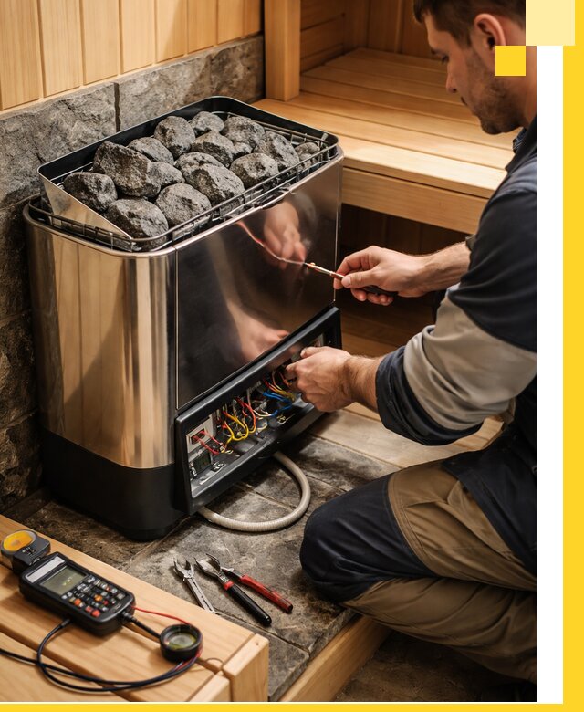 Продажа и установка электрокаменок для саун в Альметьевске