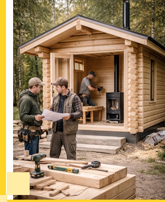 Монтаж бань под ключ в Альметьевске — от 207600 р. | ЭриданЛьм