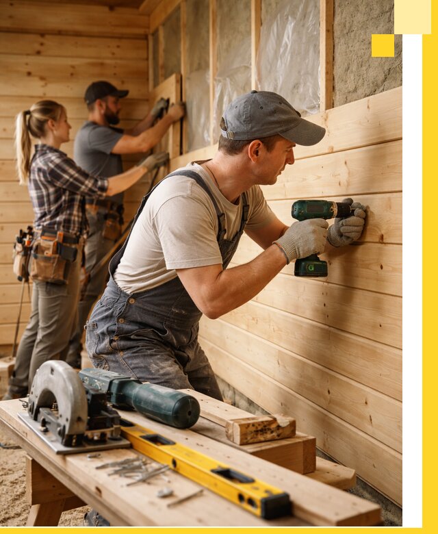 Обшивка бань под ключ в Альметьевске: отделка стен и потолков