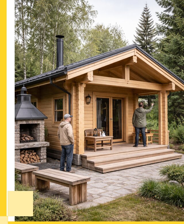 Деревянные бани под ключ в Альметьевске от 467100 р. | ЭриданЛьм