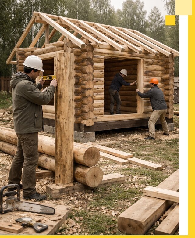 Строительство бань для дачи под ключ в Альметьевске с доставкой и монтажом