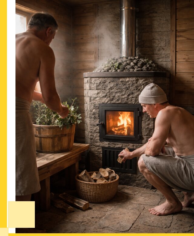 Банные печи под ключ в Альметьевске от 46710 р. | ЭриданЛьм кирпичная