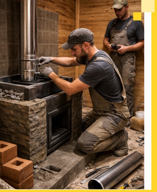 Изготовление и установка банных печей под ключ в Альметьевске