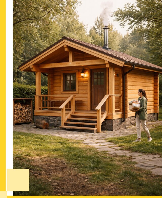 Купить баню под ключ в Альметьевске от 674700 р. | ЭриданЛьм