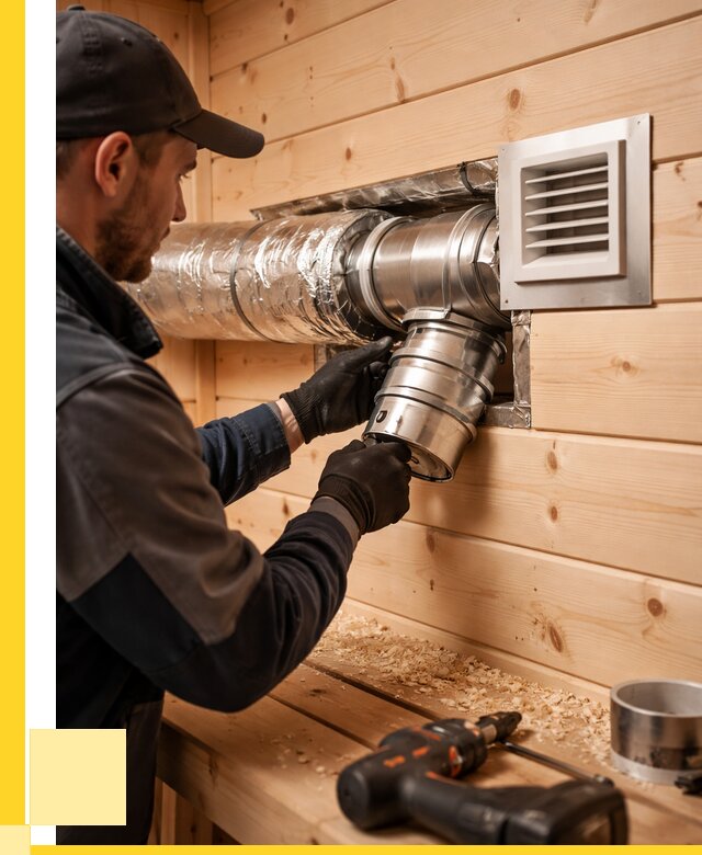 Монтаж вентиляции бани в Альметьевске от 12456 р. | ЭриданЛьм