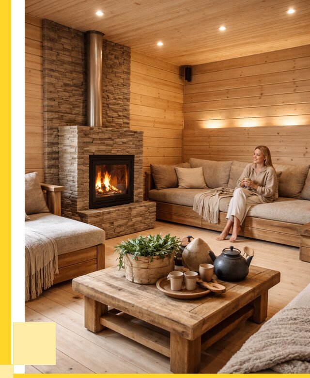 Проект бани с комнатой отдыха в Альметьевске от 36330 р. | ЭриданЛьм