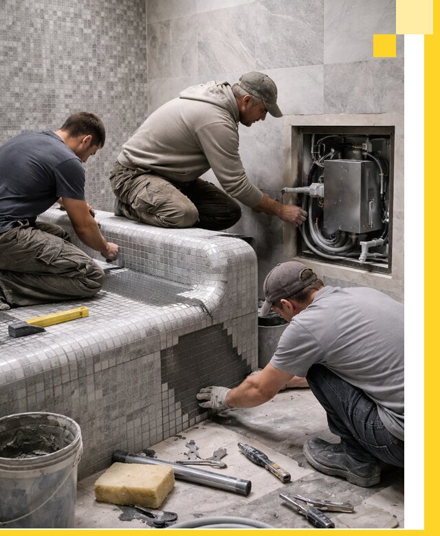 Проекты хамамов под ключ в Альметьевске и дизайн и строительство