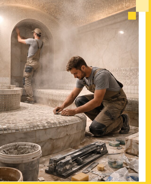 Профессиональный дизайн хамама и SPA под ключ в Альметьевске