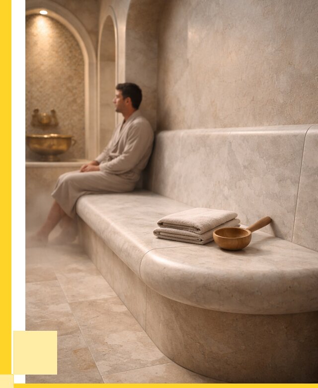 Сиденья для хамама в Альметьевске под ключ от 12456 р. | ЭриданЛьм