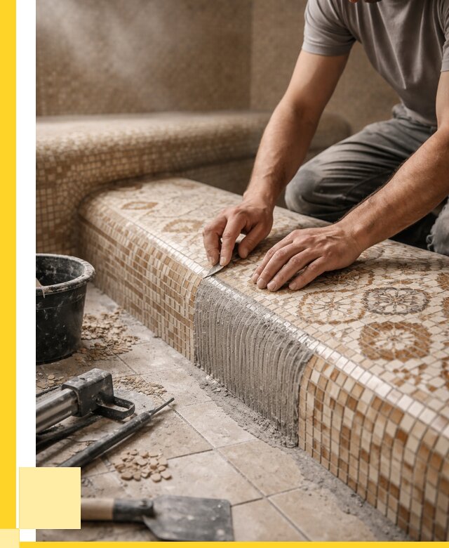 Плитка для хамама под ключ в Альметьевске от 3633 р. | ЭриданЛьм