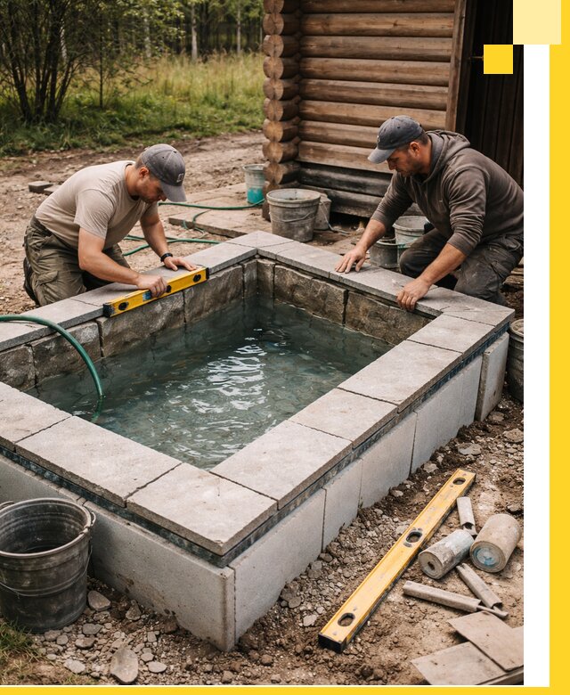 Изготовление и установка холодных купелей под ключ в Альметьевске